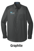 Load image into Gallery viewer, MCMC Apparel - Embroidered Port Authority® Long Sleeve Carefree Poplin Shirt