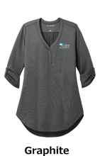 Load image into Gallery viewer, MCMC Apparel - Embroidered Port Authority® Ladies City Stretch 3/4-Sleeve Tunic