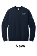 Load image into Gallery viewer, MCMC Apparel - Embroidered Nike Club Fleece Sleeve Swoosh Crew