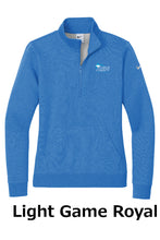 Load image into Gallery viewer, MCMC Apparel - Embroidered Nike Ladies Club Fleece Sleeve Swoosh 1/2-Zip
