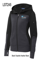 Load image into Gallery viewer, MCMC Apparel - Embroidered Sport-Tek Ladies Tech Fleece Colorblock Full-Zip Hooded Jacket