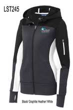 Load image into Gallery viewer, MCMC Apparel - Embroidered Sport-Tek Ladies Tech Fleece Colorblock Full-Zip Hooded Jacket