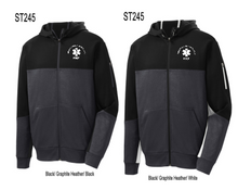 Load image into Gallery viewer, Murray County Ambulance - Printed Sport-Tek Tech Fleece Colorblock Full-Zip Hooded Jacket