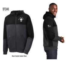Load image into Gallery viewer, Murray County Ambulance - Printed Sport-Tek Tech Fleece Colorblock Full-Zip Hooded Jacket