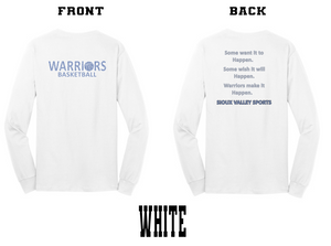 2024 SVS Warriors Basketball : Port & Company® Long Sleeve Core Cotton Tee
