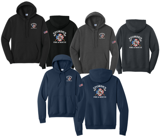 Storden Fire & Rescue: Port & Company® Core Fleece Pullover Hooded Sweatshirt