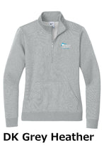 Load image into Gallery viewer, MCMC Apparel - Embroidered Nike Ladies Club Fleece Sleeve Swoosh 1/2-Zip