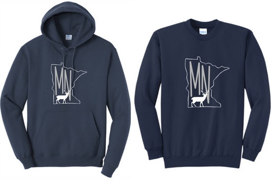 Minnesotafied - Port & Company® Fan Favorite™ Fleece Crewneck Sweatshirt