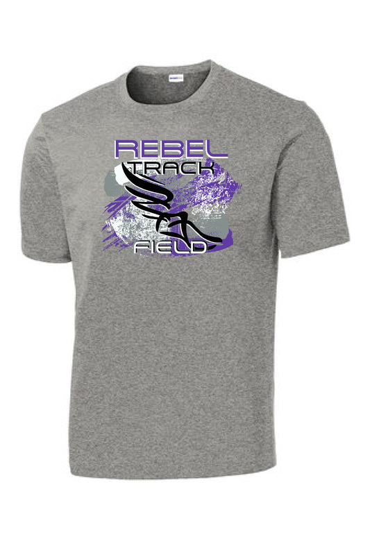 MCC Rebels Track & Field SportTek Tshirt - GREY