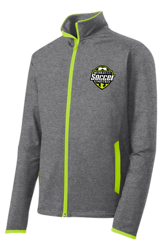 MURRAY COUNTY SOCCER UNITED STRETCH CONTRAST FULL ZIP MENS OR LADIES JACKET