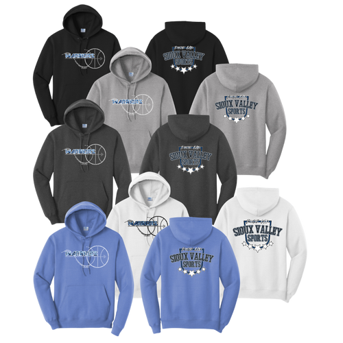 SVS Warrior Basketball : Port & Company® Core Fleece Pullover Hooded Sweatshirt