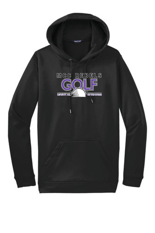 MCC Rebels Golf Sport-Tek Hooded Sweatshirt - Black