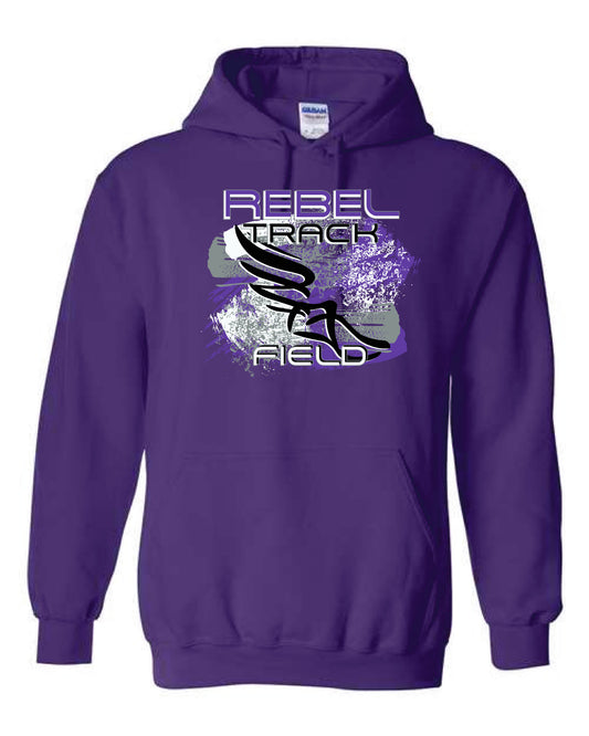MCC Rebels Track & Field Gildan Sweatshirt - Purple