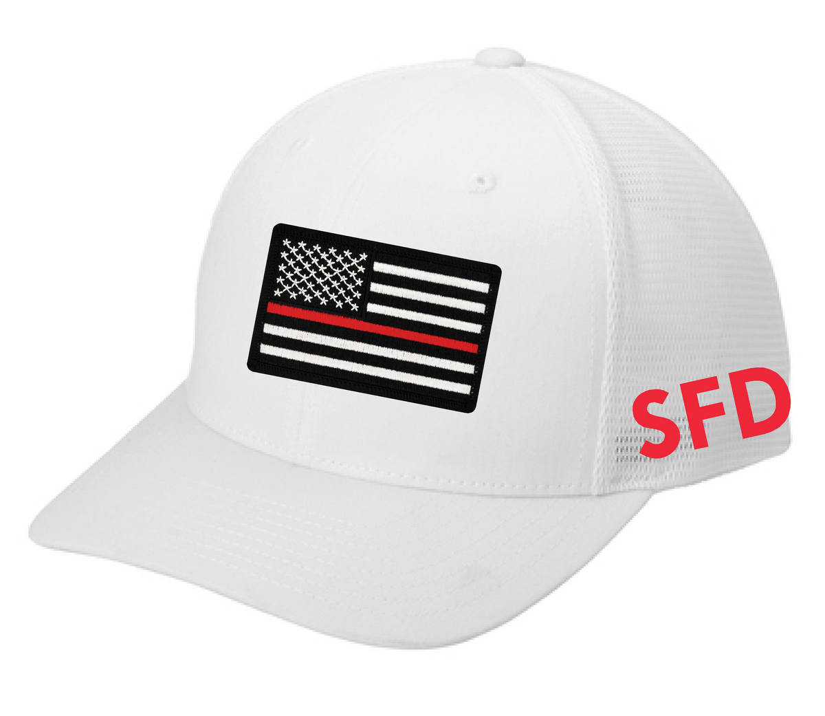 Slayton Fire Department Port Authority® Flexfit 110® Mesh Cap White