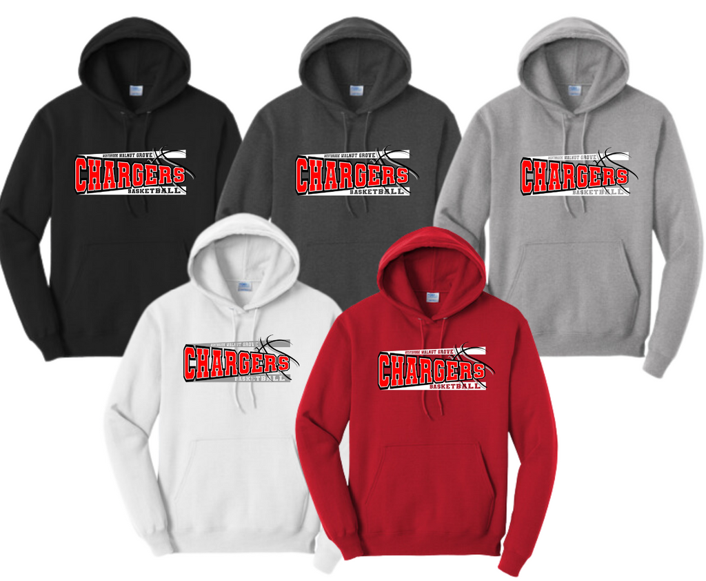 WWG Basketball 2023 : Port & Company® Core Fleece Pullover Hooded Sweatshirt