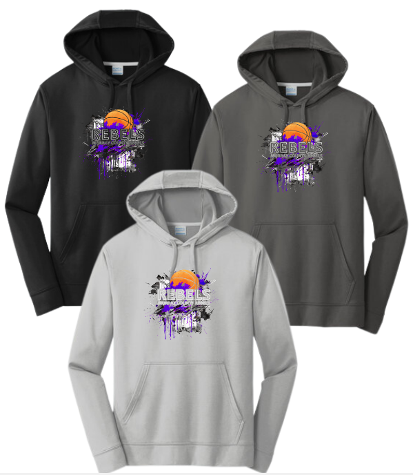 MCC 2023 Basketball : Port & Company Performance Fleece Hoodie (BB Splotch)