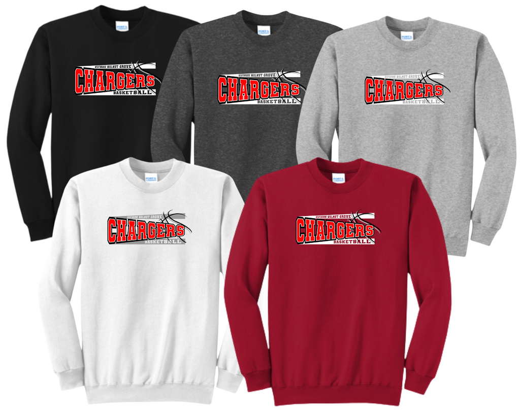 WWG Basketball 2023 : Port & Company® Core Fleece Crewneck Sweatshirt