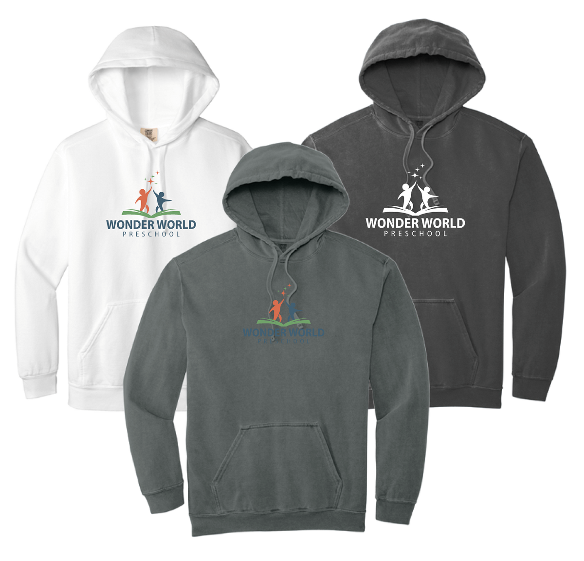 Wonder World Preschool Adult Comfort Colors® Ring Spun Hooded Sweatshirt