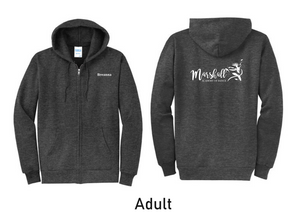 Marshall Academy of Dance | Port & Company - Core Fleece Full-Zip Hooded Sweatshirt (Youth & Adult)