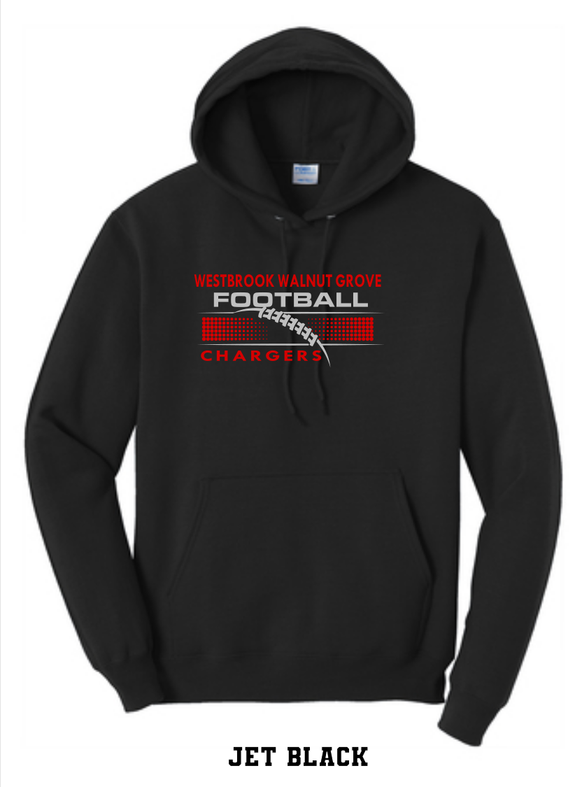 WWG Football 2023 : Port & Company® Core Fleece Pullover Hooded Sweatshirt