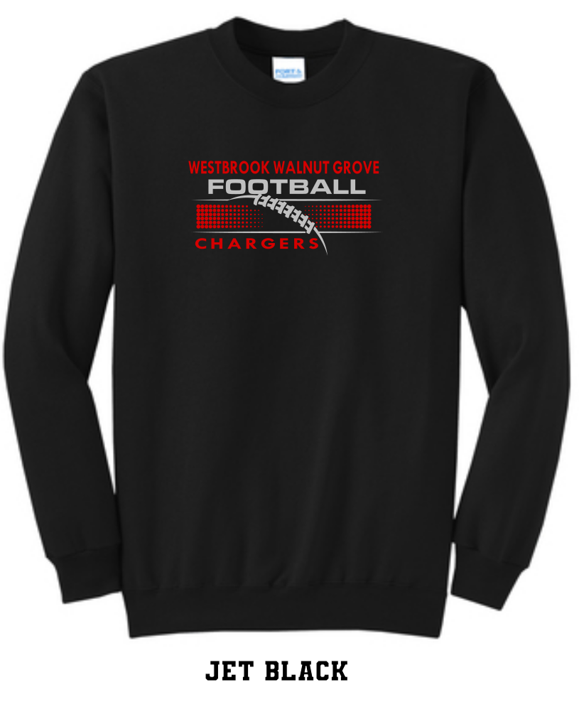 WWG Football 2023 : Port & Company® Core Fleece Crewneck Sweatshirt