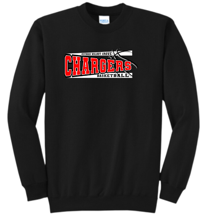 WWG Basketball 2023 : Port & Company® Core Fleece Crewneck Sweatshirt