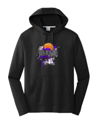 MCC 2023 Basketball : Port & Company Performance Fleece Hoodie (BB Splotch)