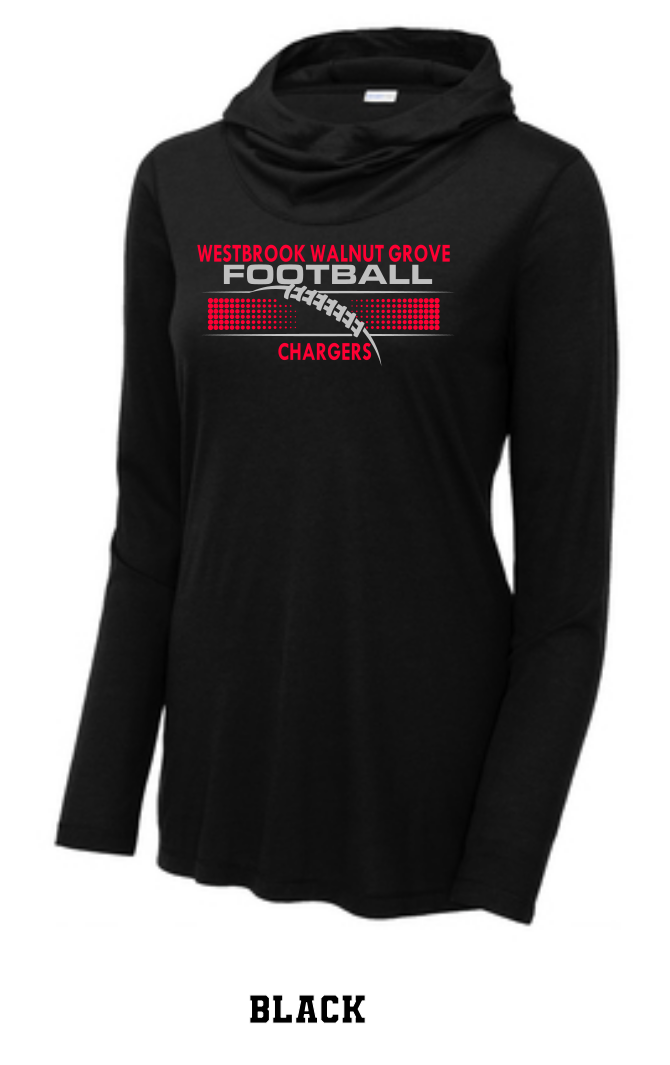 WWG Football 2023 : Sport-Tek ® Ladies PosiCharge ® Tri-Blend Wicking Long Sleeve Hoodie