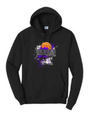 MCC 2023 Basketball : Port & Company® Core Fleece Pullover Hooded Sweatshirt (BB Splotch)