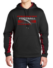 Load image into Gallery viewer, WWG Football 2023 : Sport-Tek® Sport-Wick® CamoHex Fleece Colorblock Hooded Pullover