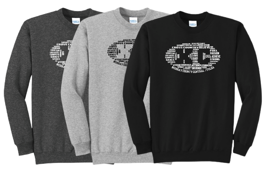 MCC/F CROSS COUNTRY Cross Word Crewneck Sweatshirt