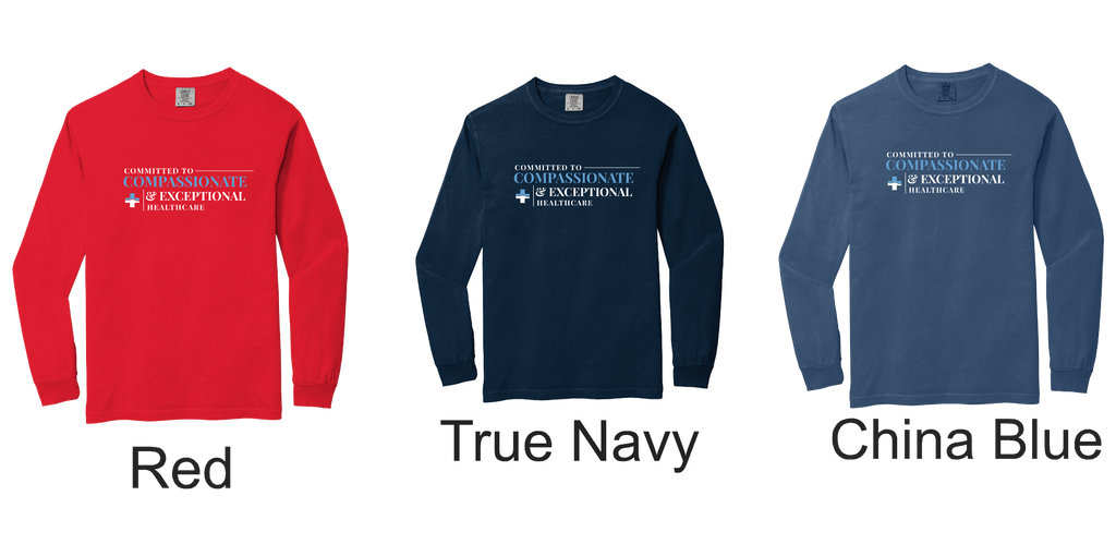 MCMC Apparel -Compassionate - Printed Comfort Colors® Heavyweight Ring Spun Long Sleeve Tee