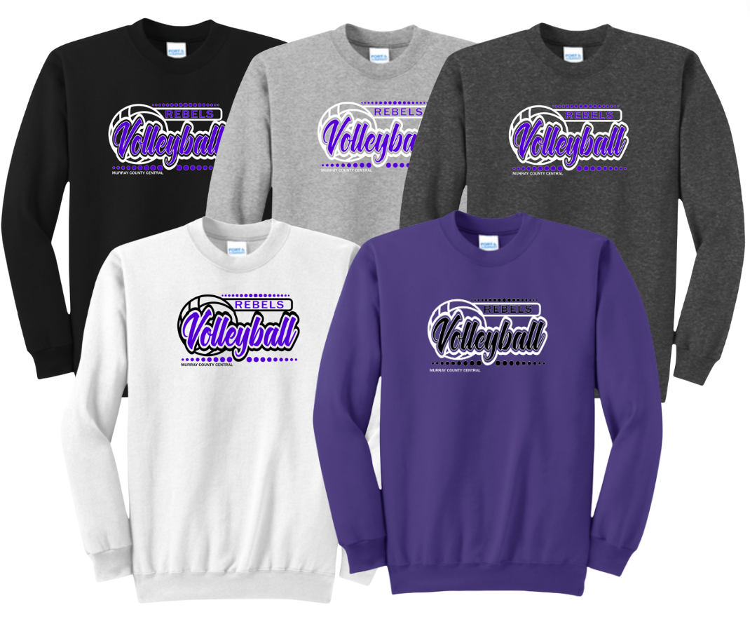 MCC 2023 Volleyball  : Port & Company® Core Fleece Crewneck Sweatshirt