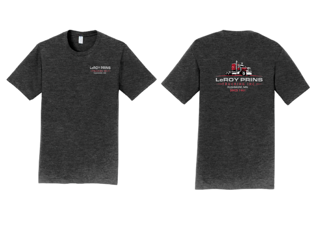Leroy Prins Trucking Tshirt  -  Dark Heather Grey