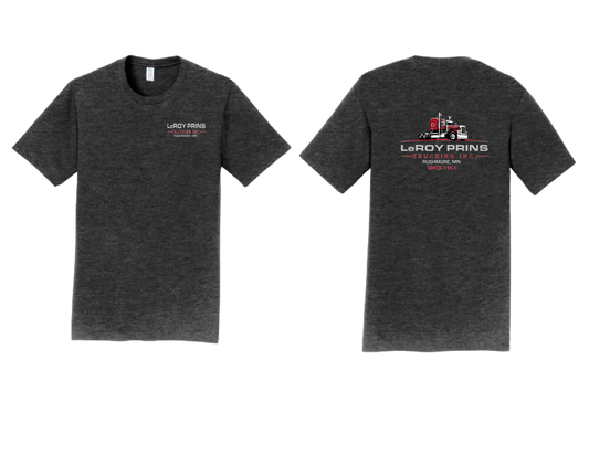 Leroy Prins Trucking Tshirt  -  Dark Heather Grey