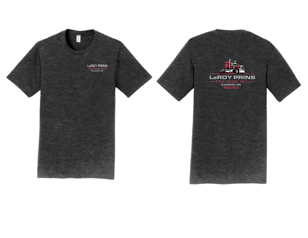 Leroy Prins Trucking Tshirt  -  Dark Heather Grey