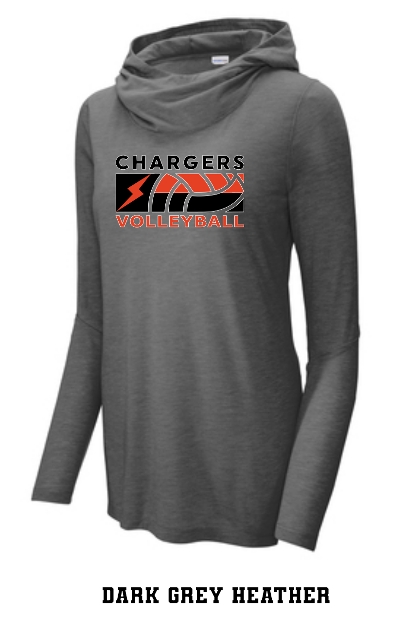 WWG Volleyball 2023 : Sport-Tek ® Ladies PosiCharge ® Tri-Blend Wicking Long Sleeve Hoodie