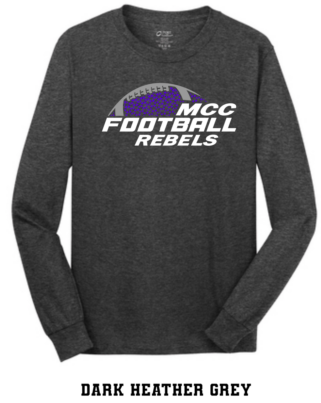 MCC 2023 Football : Port & Company® Long Sleeve Core Cotton Tee