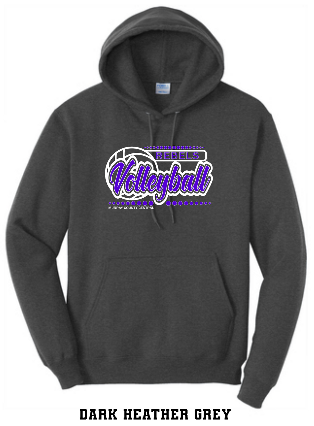 MCC 2023 Volleyball  : Port & Company® Core Fleece Pullover Hooded Sweatshirt