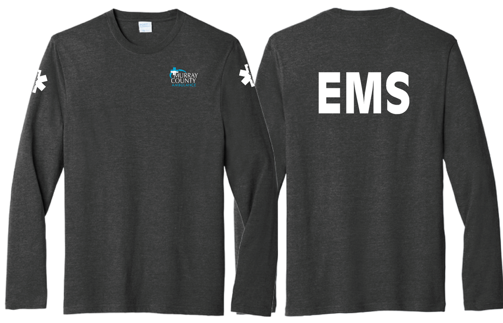 Murray County Ambulance - Printed Port & Company  Long Sleeve Tee