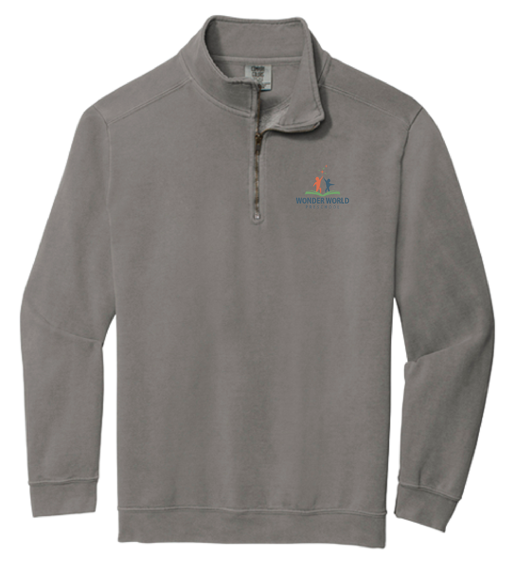 Wonder World Preschool Adult Comfort Colors® Ring Spun 1/4-Zip Sweatshirt