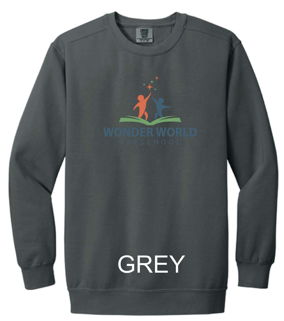 Wonder World Preschool Adult Comfort Colors® Ring Spun Crewneck Sweatshirt