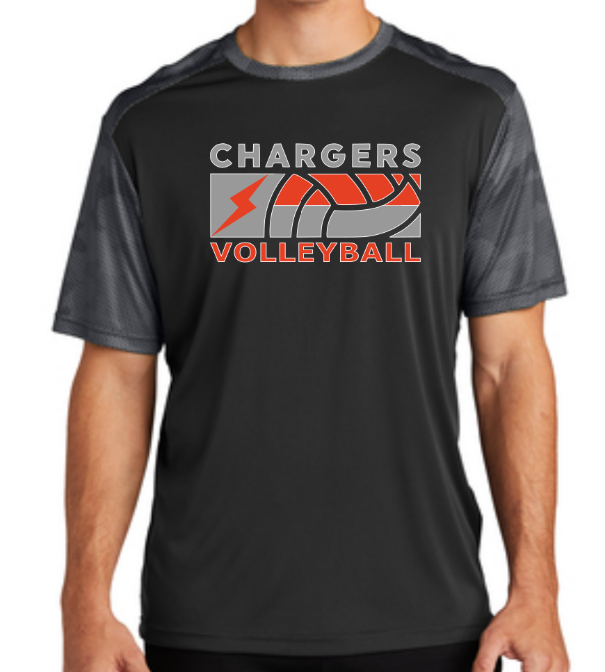 WWG Volleyball 2023 : Sport-Tek® CamoHex Colorblock Tee