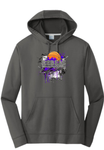 MCC 2023 Basketball : Port & Company Performance Fleece Hoodie (BB Splotch)