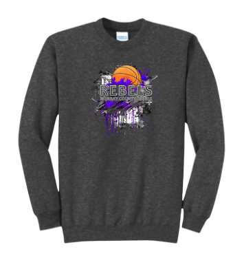 MCC 2023 Basketball  : Port & Company® Core Fleece Crewneck Sweatshirt (BB Splotch)