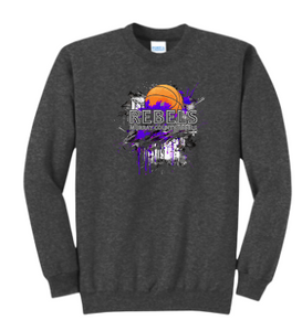 MCC 2023 Basketball  : Port & Company® Core Fleece Crewneck Sweatshirt (BB Splotch)