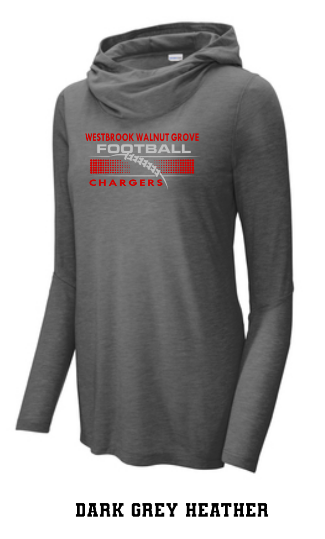 WWG Football 2023 : Sport-Tek ® Ladies PosiCharge ® Tri-Blend Wicking Long Sleeve Hoodie