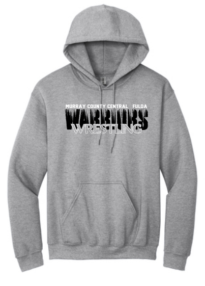 F/MCC Warrior Wrestling 2023 : Port & Company® Core Fleece Pullover Hooded Sweatshirt