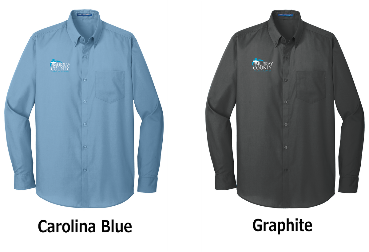 MCMC Apparel - Embroidered Port Authority® Long Sleeve Carefree Poplin Shirt