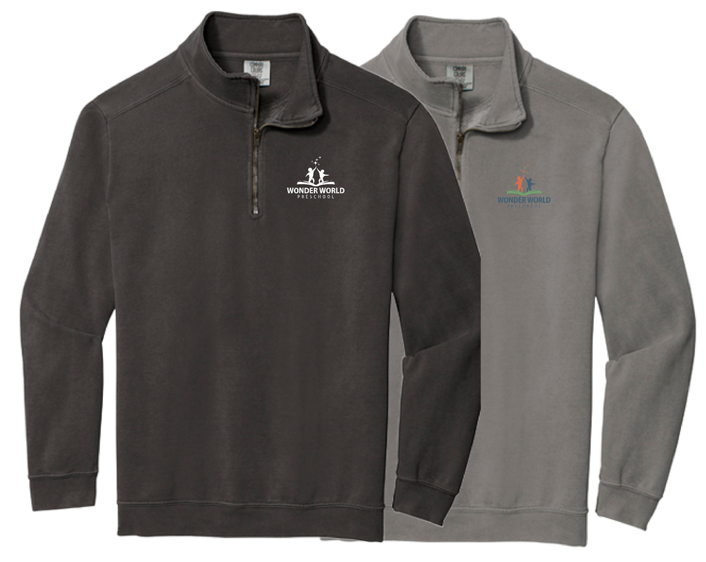 Wonder World Preschool Adult Comfort Colors® Ring Spun 1/4-Zip Sweatshirt